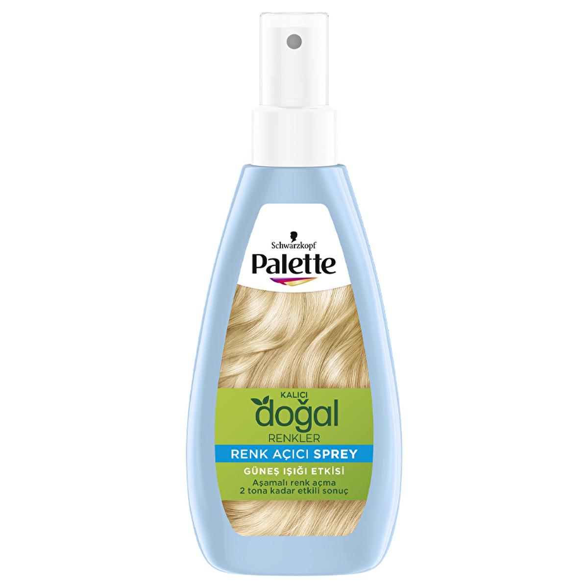 Palette Sun-Kissed Hair Lightening Spray - Natural Blonde Highlights with Argan Oil - Heat Activated Gradual Hair Lightener (150ml / 5.07 fl oz)