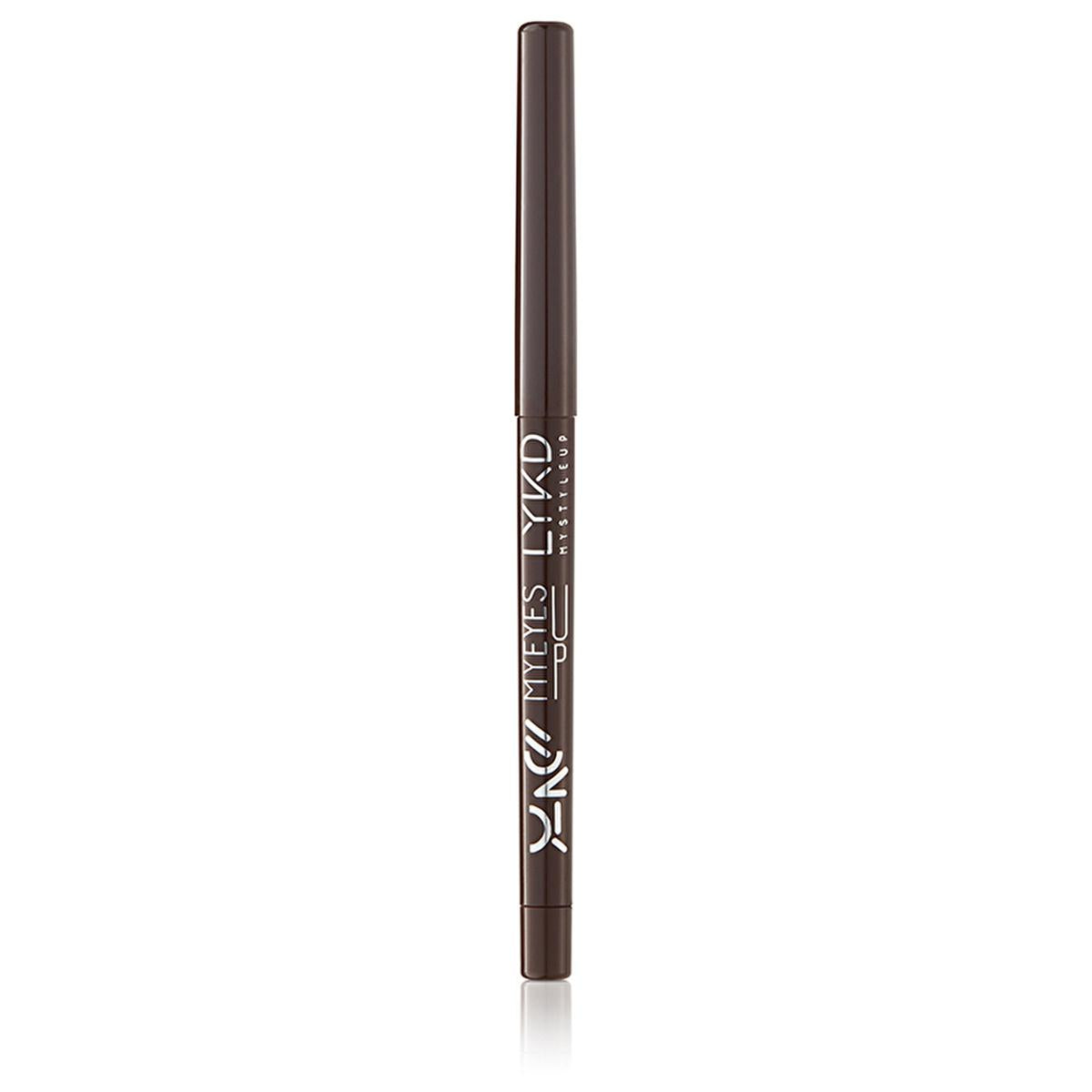 LYKD Umber Eyeliner Pencil: Long-Lasting, Waterproof, Highly Pigmented, Soft & Retractable - Define Your Eyes with Ease.