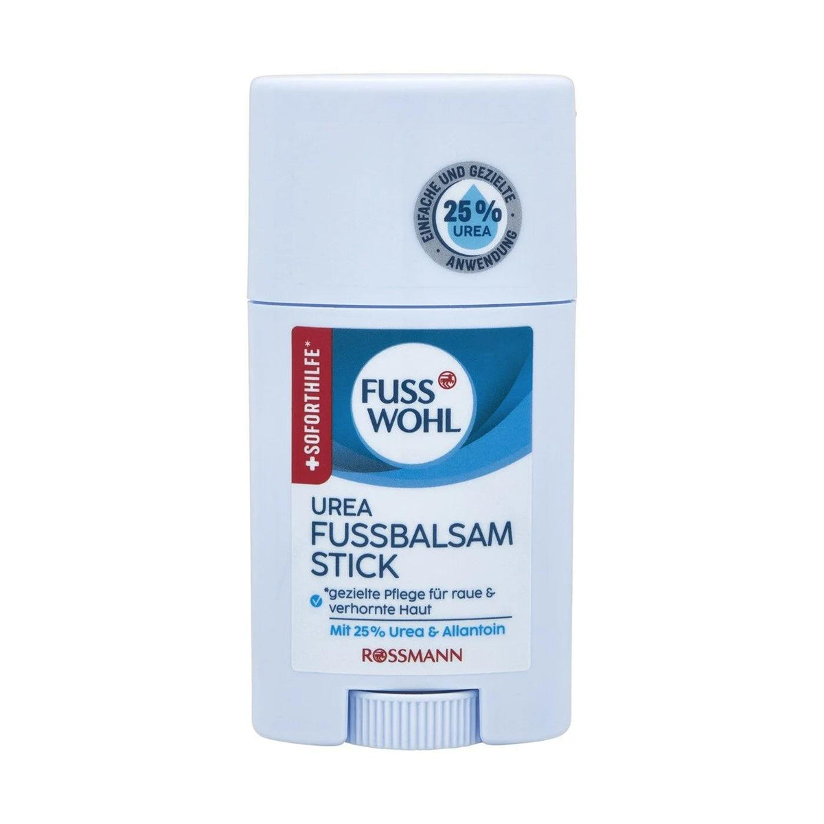 Fusswohl Foot Care Balm Urea Stick for Dry Skin 50g