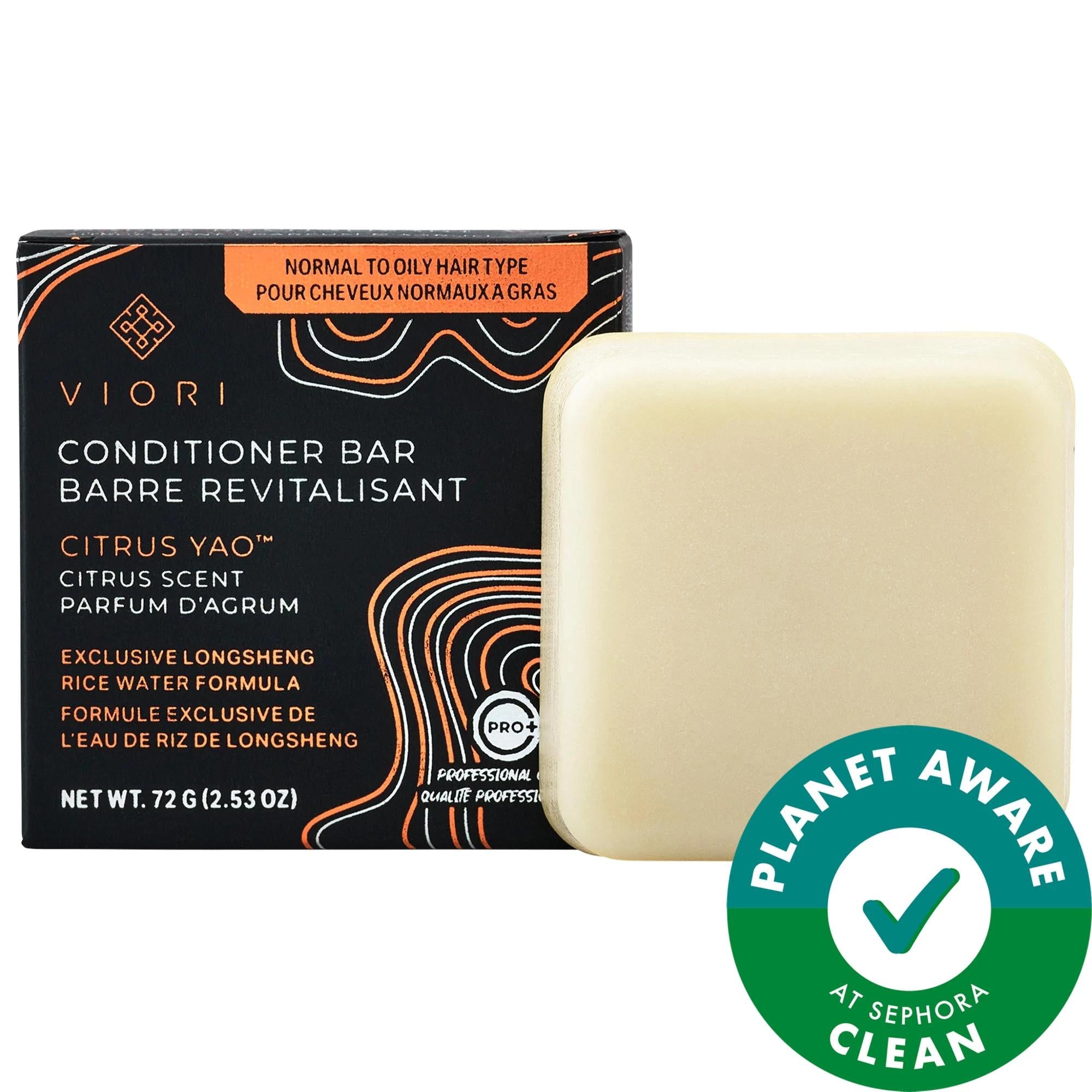 Viori Rice Water Infused Hair Conditioner Bar - Natural Hair Care for Fine, Medium, Thick Hair