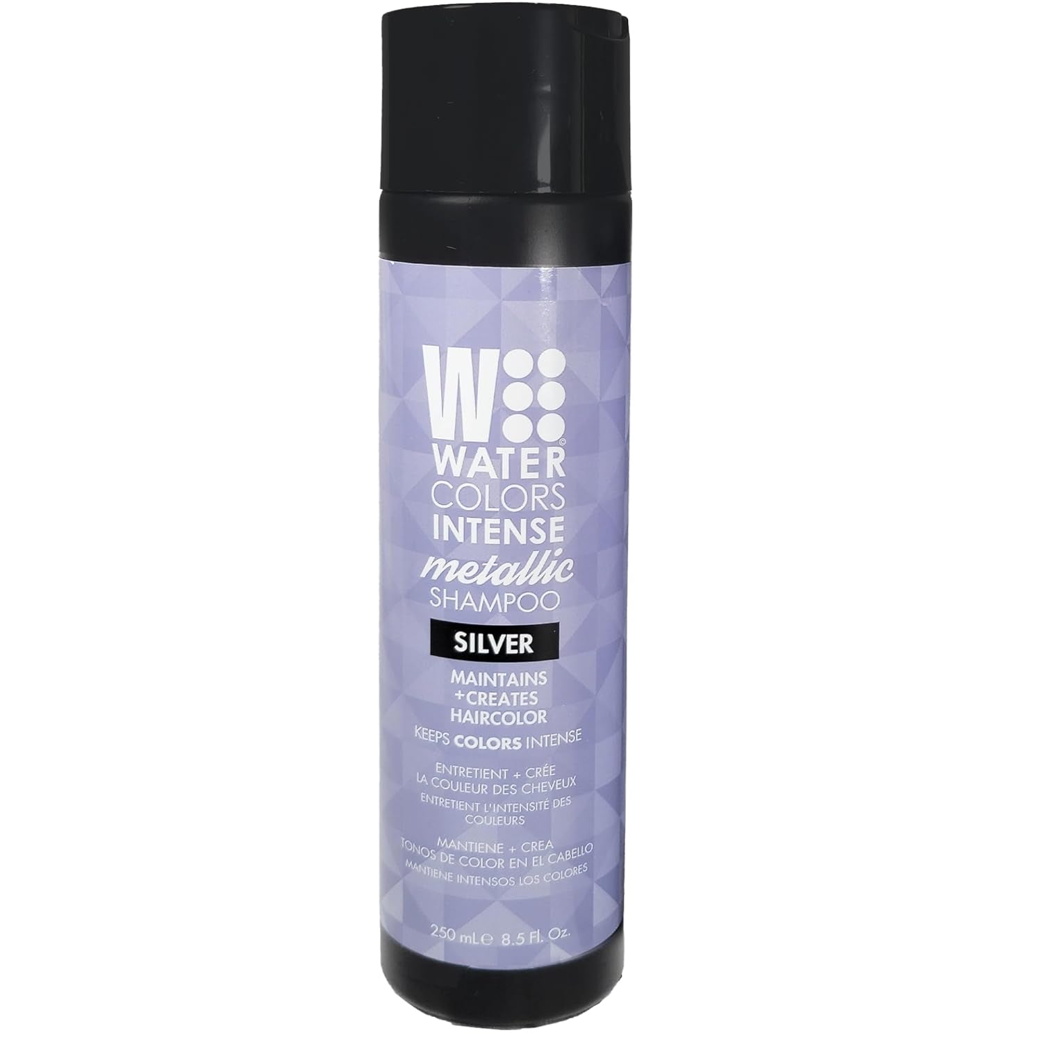 Watercolors INTENSE METALLIC Semi Permanet Color Depositing Shampoo Silver 8.5 fl 0z