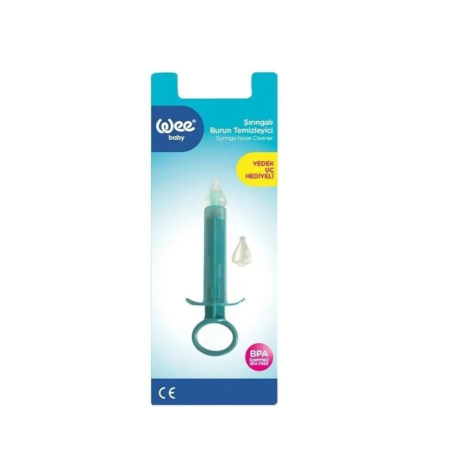 Wee Baby Syringe Nasal Aspirator for Gentle Congestion Relief 2 Pack