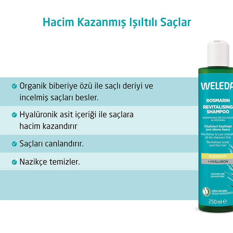 Weleda Rosemary Revitalizing Shampoo for Volume 250 ml