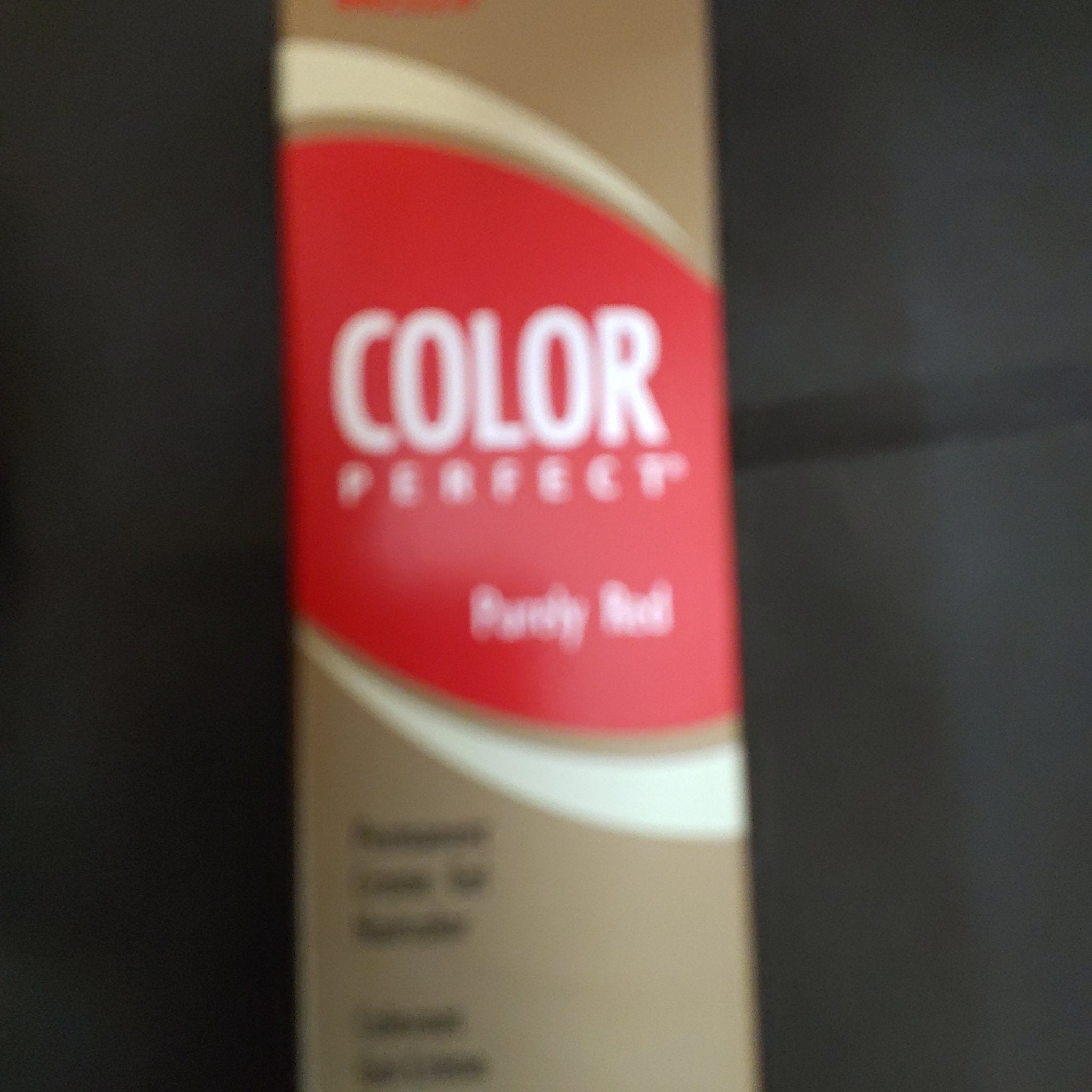 Wella Color Perfect Purely Red Permanent Creme Gel Haircolor 1:2 7RR Level 7 Pure Red