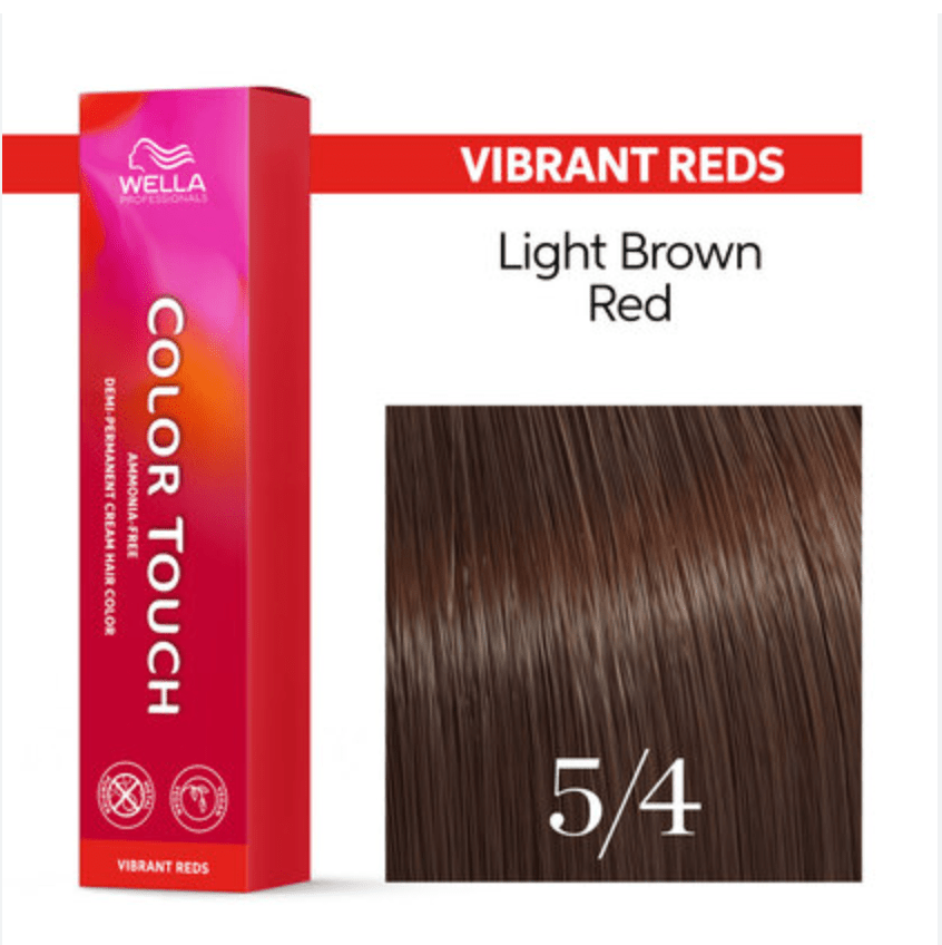 Wella Color Touch 5/4 Light Brown Red 2 oz