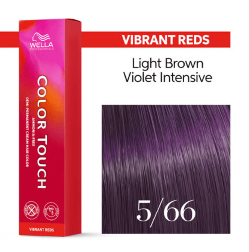 Wella Color Touch 5/66 Light Brown Intense Violet, 2 oz