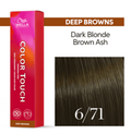 Wella Color Touch 6/71 Dark Blonde Brown Ash Hair Color, 2 oz