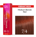 Wella Color Touch 7/4 Medium Blonde Red Hair Color 2 oz