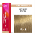 Wella Color Touch 9/0 Very Light Blonde Natural Hair Color 2 oz