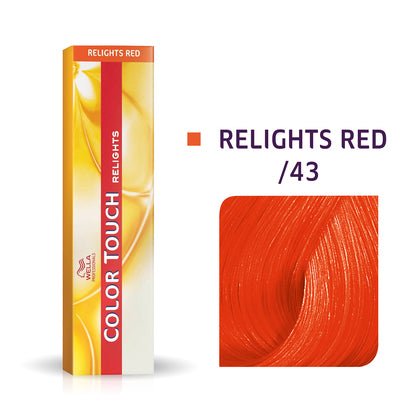 Wella Color Touch Relights /43 Red Gold Hair Color, 2 oz