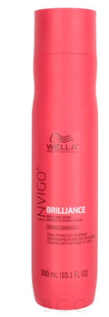 Wella Invigo Brilliance Color Protection Shampoo for Fine to Normal Hair, 10.1 oz