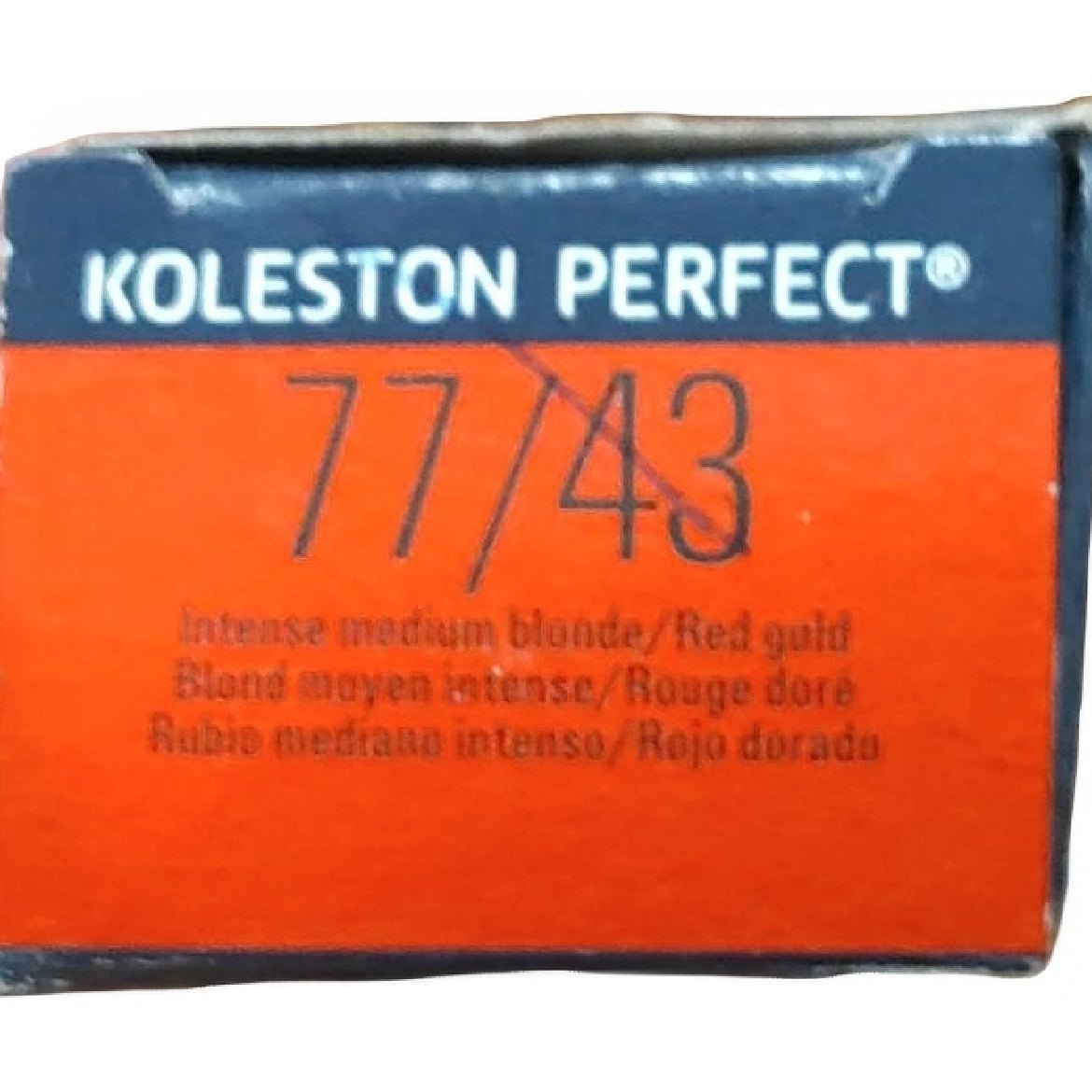 Wella Koleston Perfect Creme Color 77/43 Intense Medium Blonde Red Gold, 2 oz