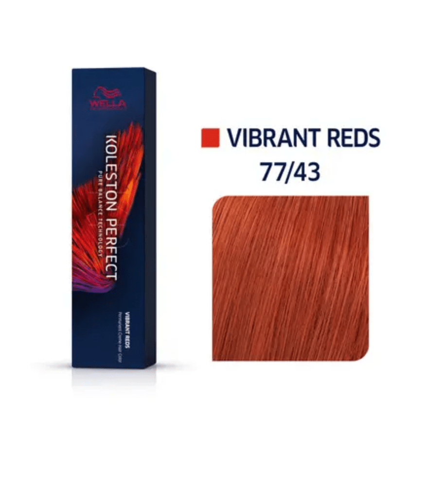 Wella Koleston Perfect Me+ Permanent Creme Hair Color - Vibrant REDS 2 oz 7/43