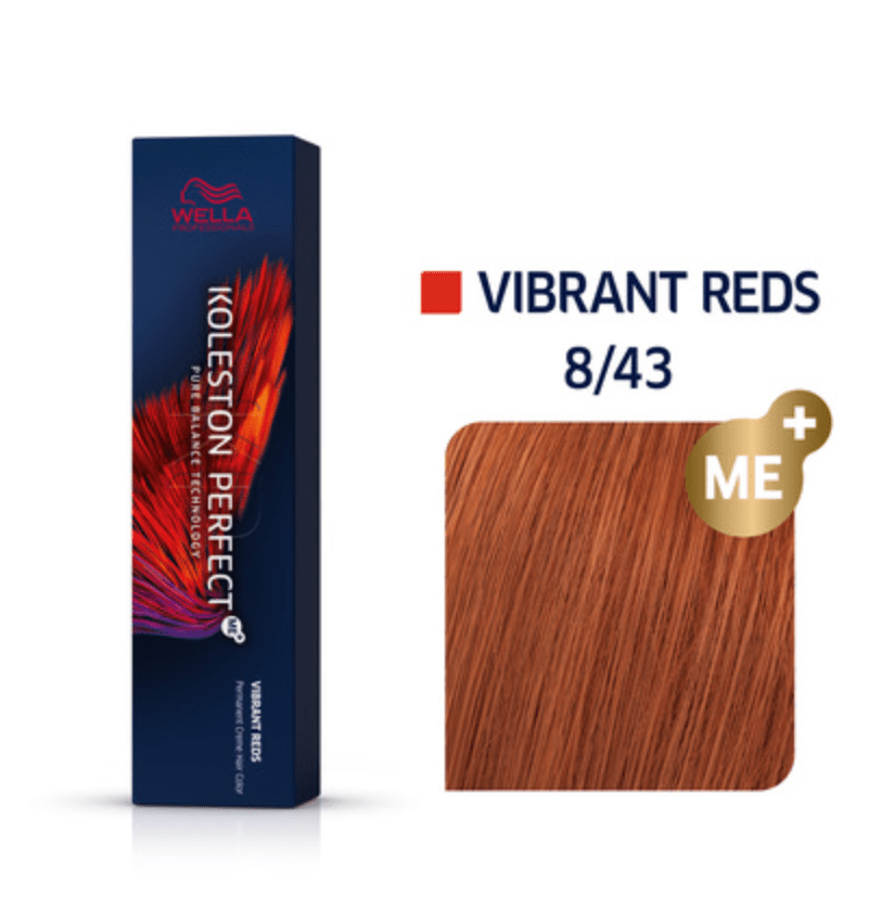 Wella Koleston Perfect Permanent Creme Hair Color 8/43 Celtic Copper