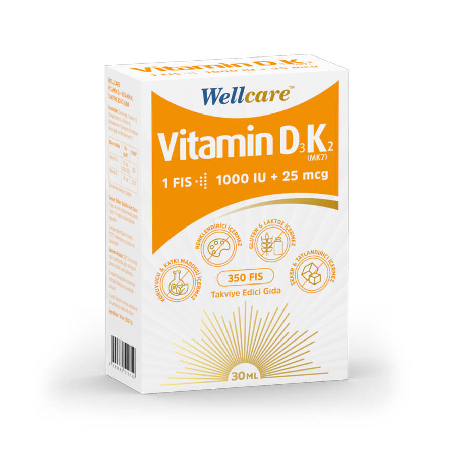 Wellcare Vitamin D3 K2 Spray with MK-7 30 ml