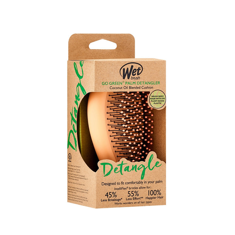 Wet Brush Go Green Palm Detangler Coconut Oily Hair Brush