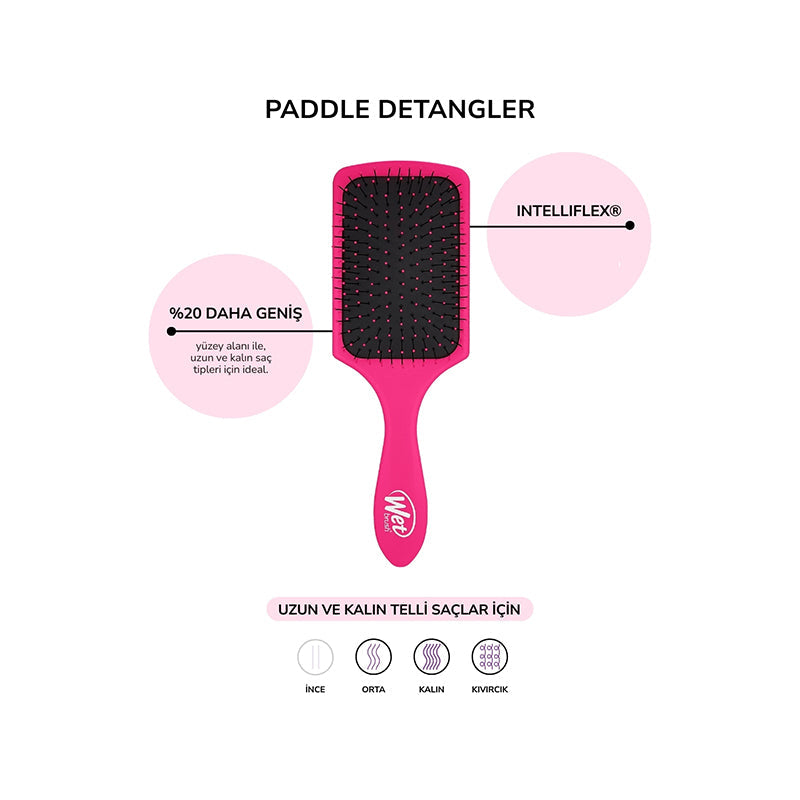 Wet Brush Paddle Detangler Thick Hair for Wide Hair Brush Pink