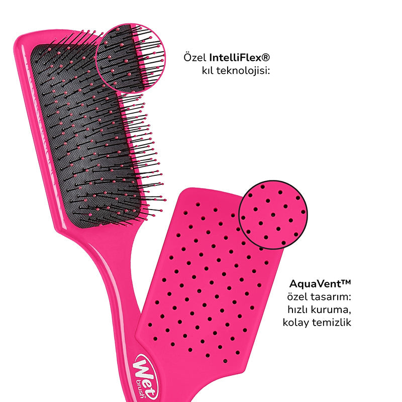Wet Brush Paddle Detangler Thick Hair for Wide Hair Brush Pink