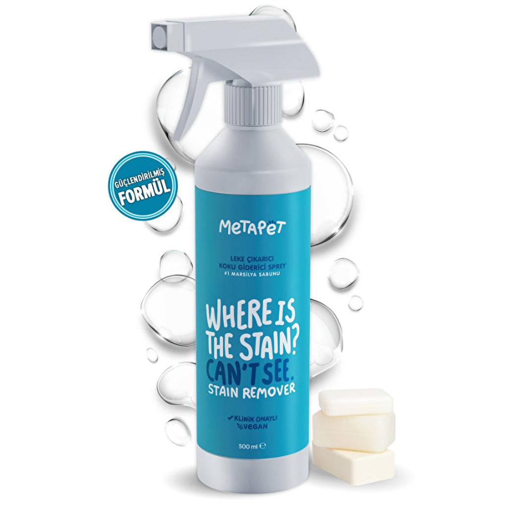Metapet Pet Stain and Odor Remover Spray - Effective, Non-Toxic, and Safe for Pets and Kids