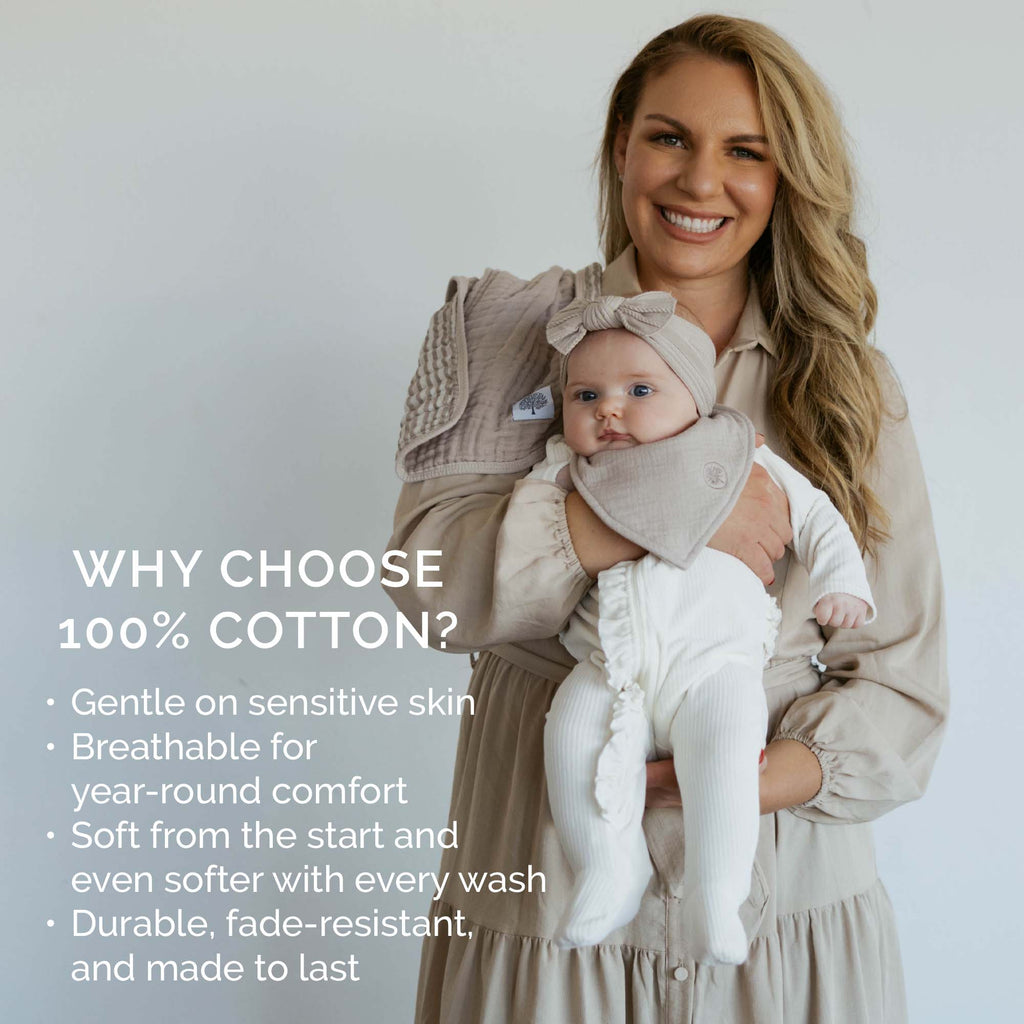 Dune Muslin Bandana Bibs Set (4-Pack)