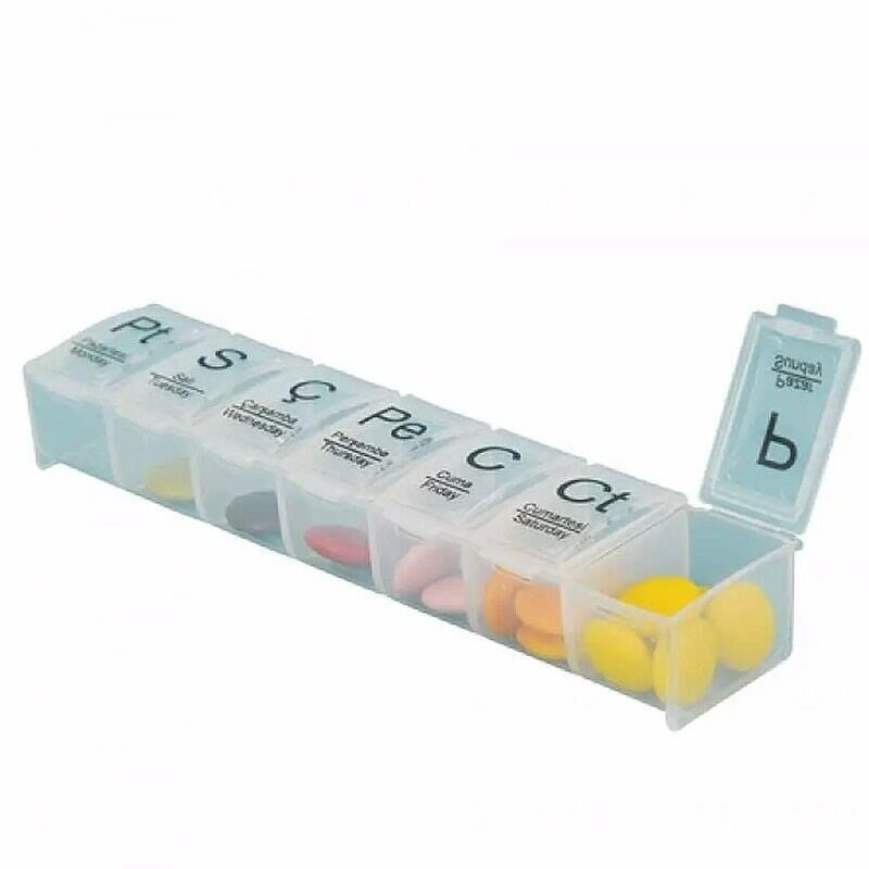 Wicromed Weekly Pill Organizer for Daily Medication 1 pc
