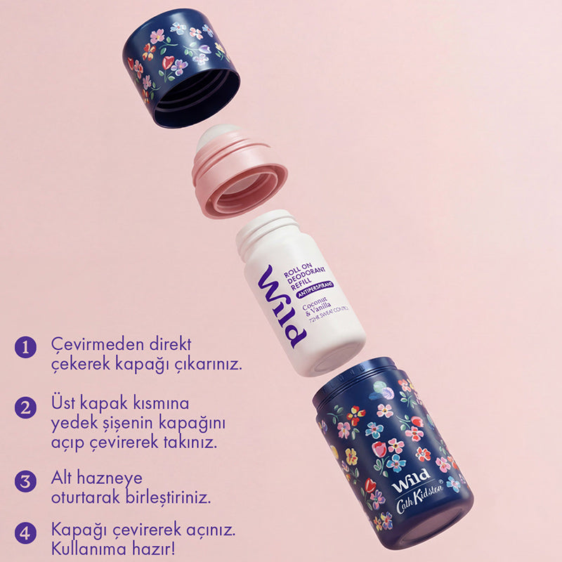 Wild Coconut & Vanilla Roll On Deodorant Refill 50 ml
