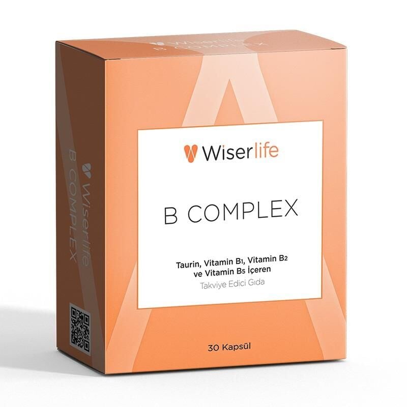Wiserlife B Complex High Potency Vitamin Supplement 30 Capsules