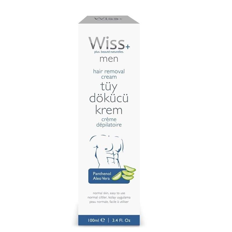 Wiss Plus Men Hair Removal Cream for Smooth Skin 100ml