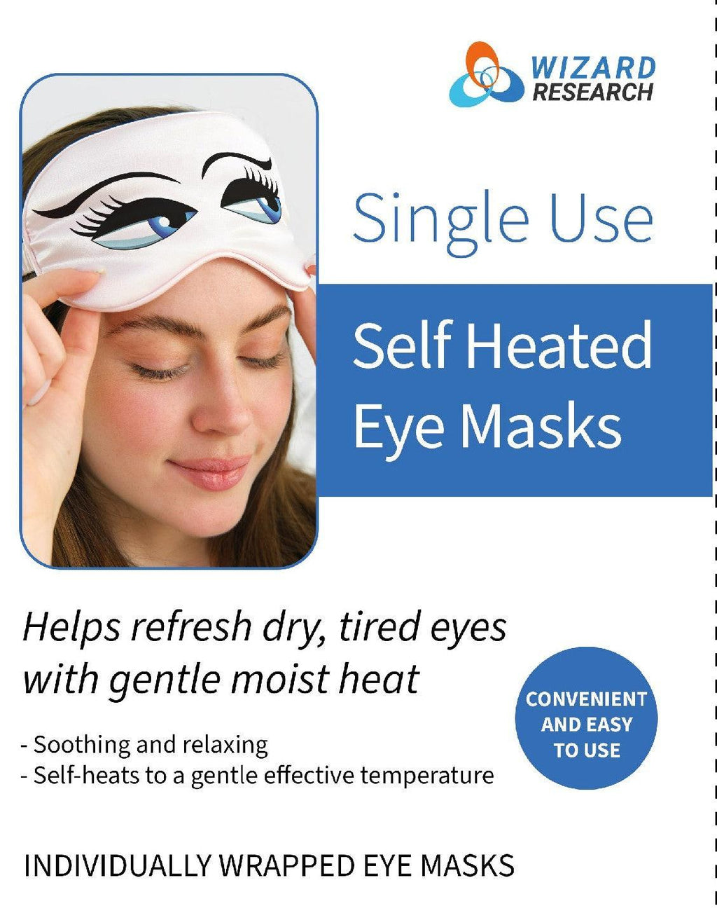 Steam Eye Masks Single Use - 10 Pack by Wizard Research