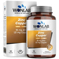 Wonlab Zinc Copper Supplement for Daily Support - 90 Tablets