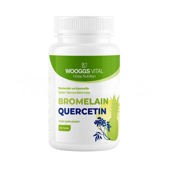 Wooggs Vital Bromelain & Quercetin Dietary Supplement 60 Tablets
