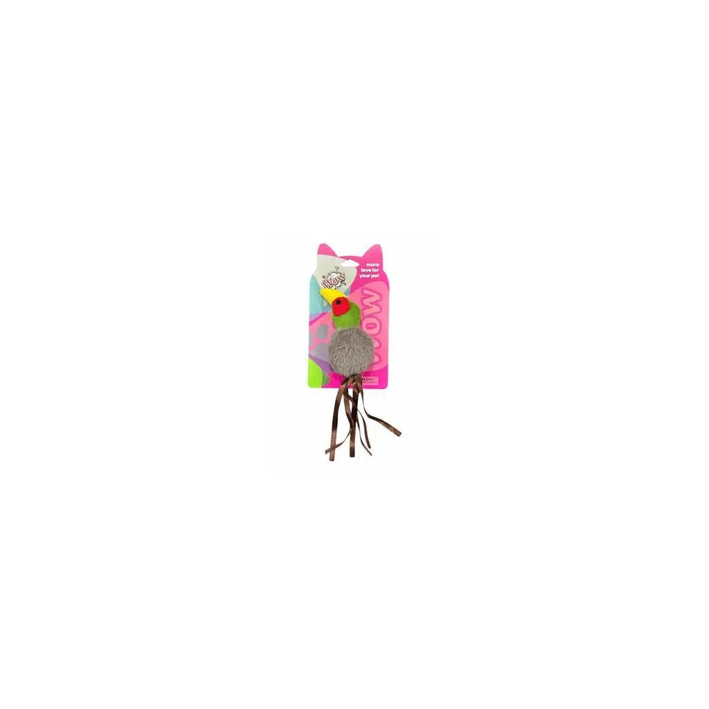 Wow Tasseled Bird Cat Toy Interactive Play Wand 1 Piece