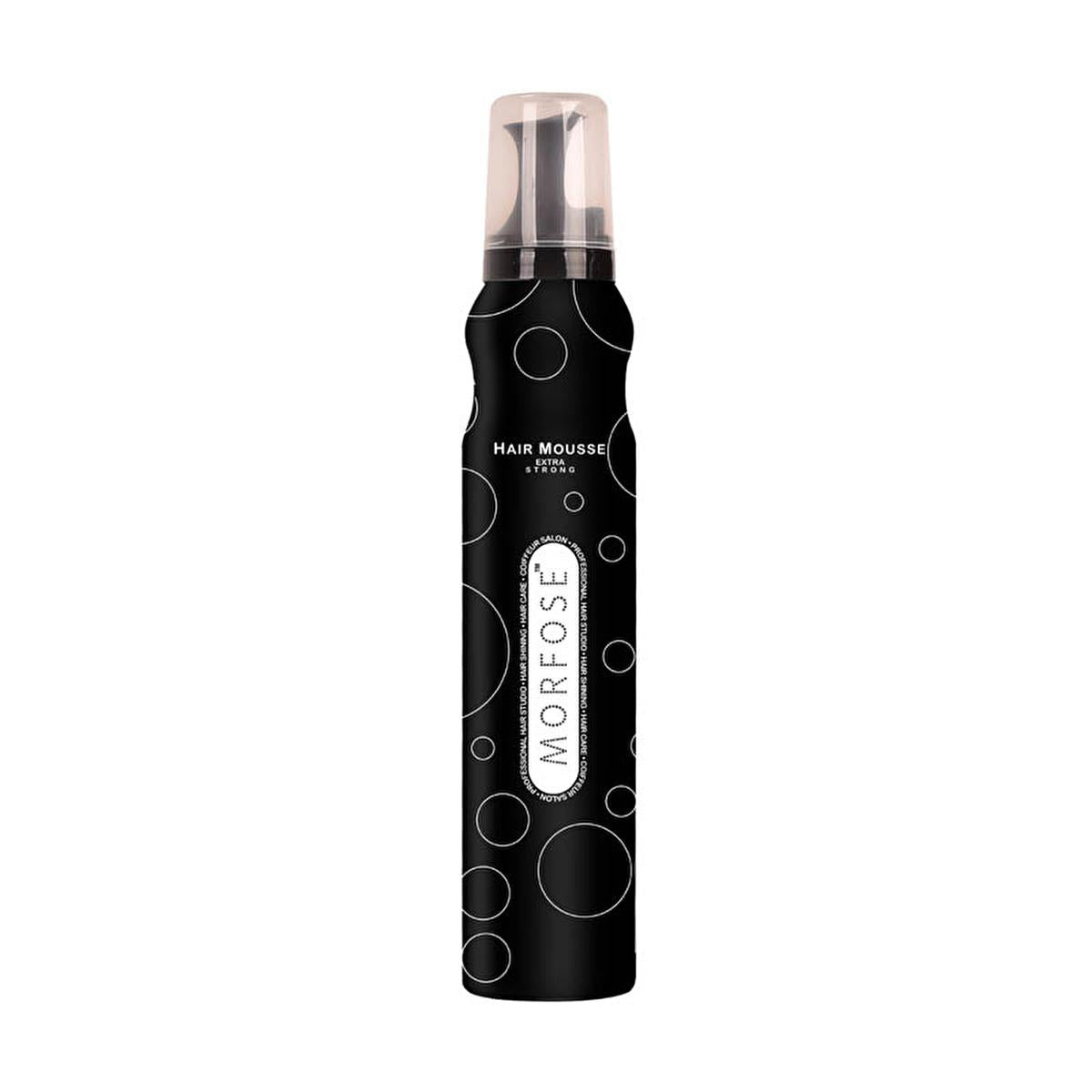 Morfose Extra Strong Hair Styling Mousse - 6.76 fl oz, Strong Hold, Volume Enhancer, Multivitamin Enriched