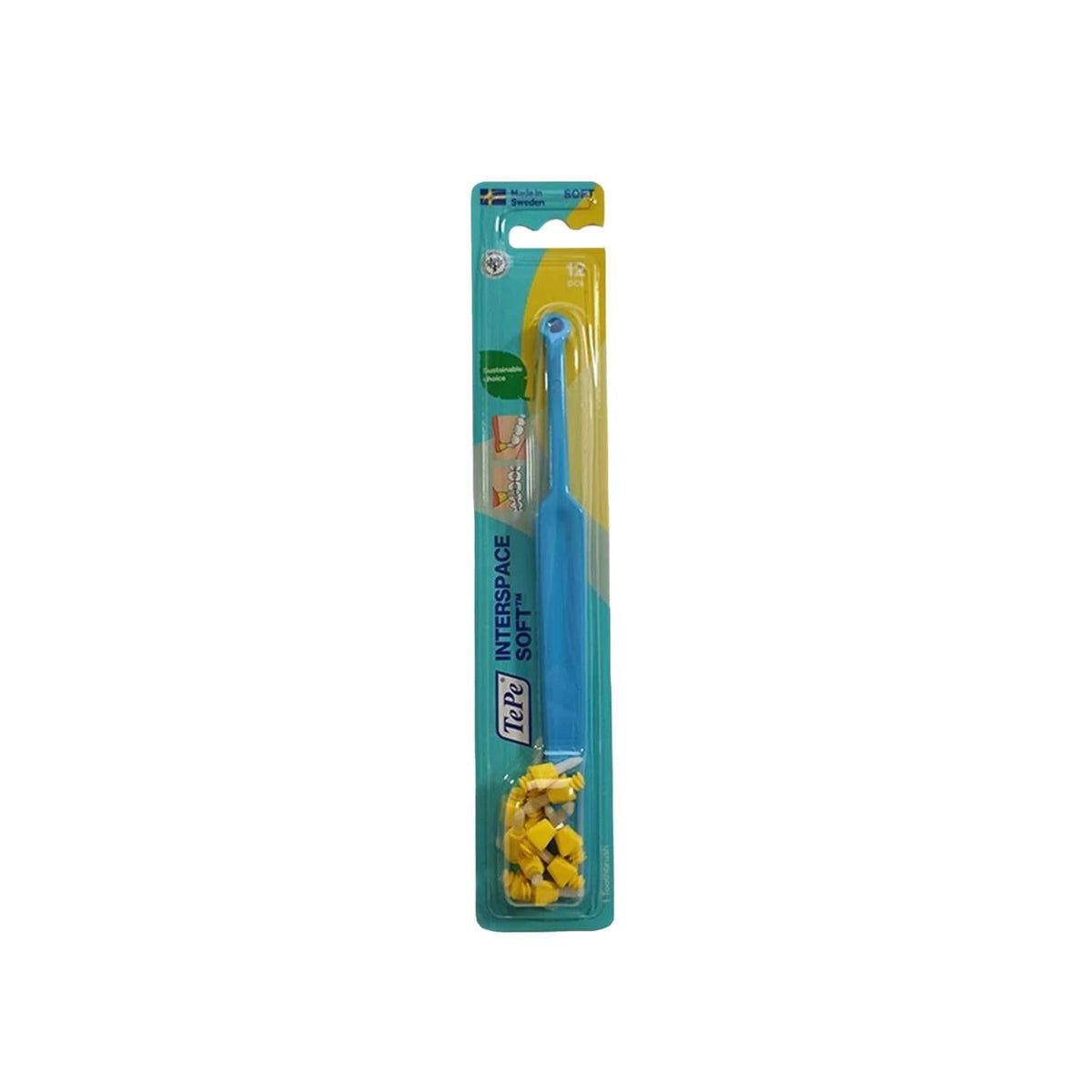 Tepe Interspace Soft Mavi Manual Toothbrush for Tight Interdental Spaces - Gentle Cleaning, Effective Plaque Removal