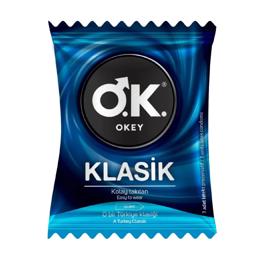 Okey Classic Condoms for Reliable Protection 3-Pack