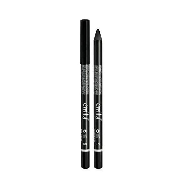Golden Rose Emily Black Eye Pencil 101: High Pigment, Long Lasting, Smudge-Proof Creamy Eyeliner for All Day Wear