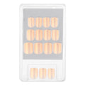 Eklips Pearlescent Beige Square Press-On Nails 24-Pack