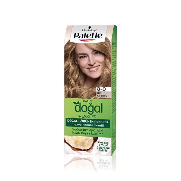 Palette Natural Colors 8-0 Bal KšpŸ_Ÿ Hair Dye: Achieve Honey Blonde Perfection, Argan Oil Shine, and 100% Gray Coverage