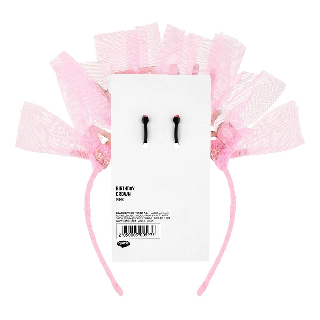 Eklips Pink Happy Birthday Celebration Headband 1 Count