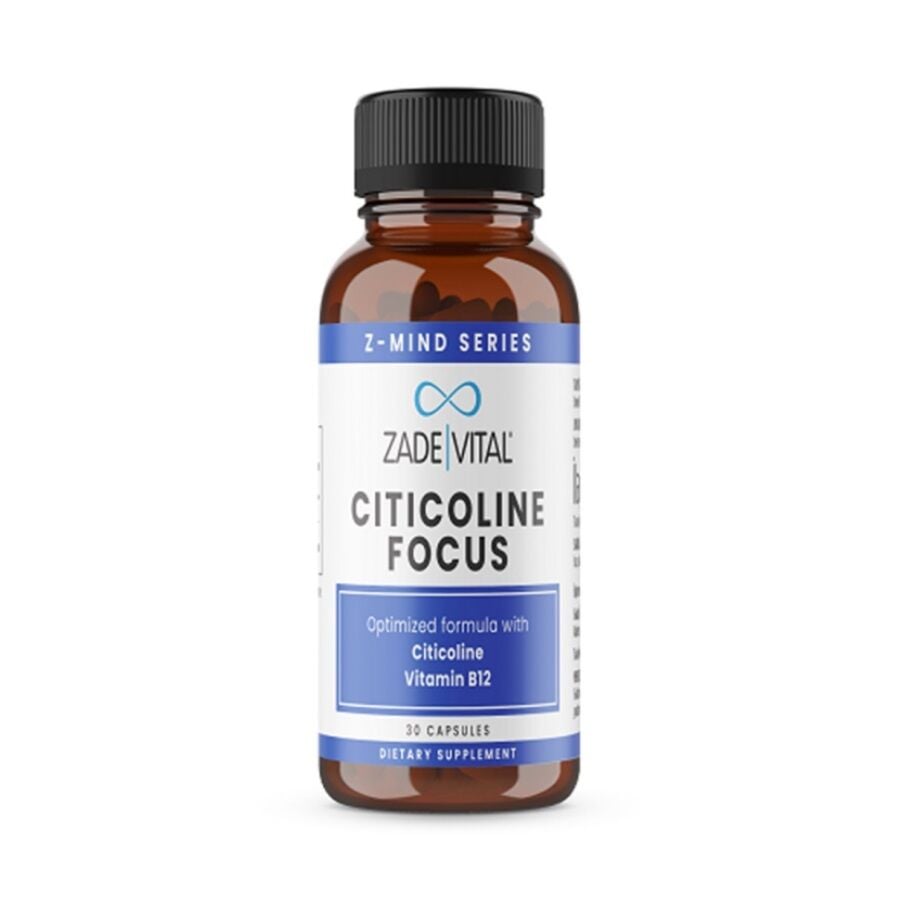 Zade Vital Citicoline Focus with Vitamin B12 30 Capsules