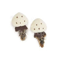 Zampa Eco-Friendly Plush Feather Cat Toy Brown & White 5cm