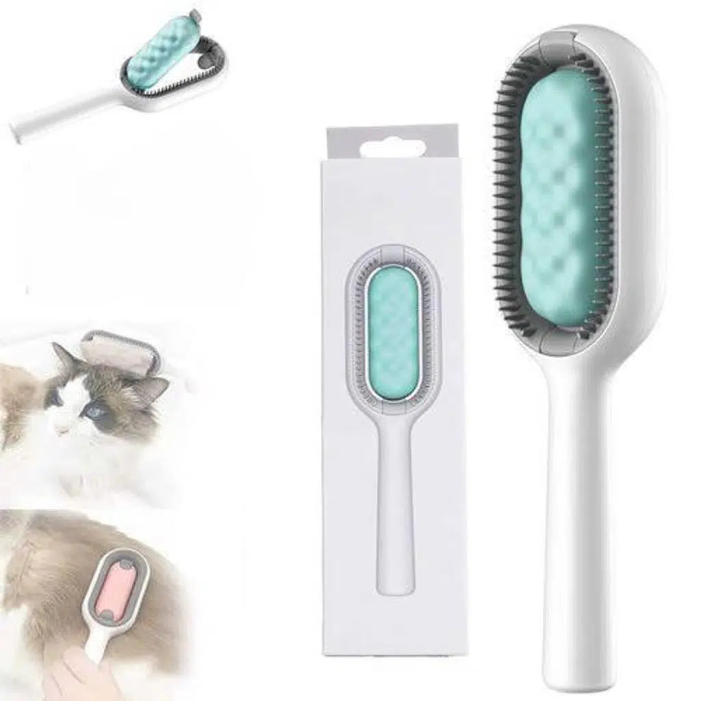 Zampa Pet Grooming Brush with Water Tank and Wipes 19x5 cm