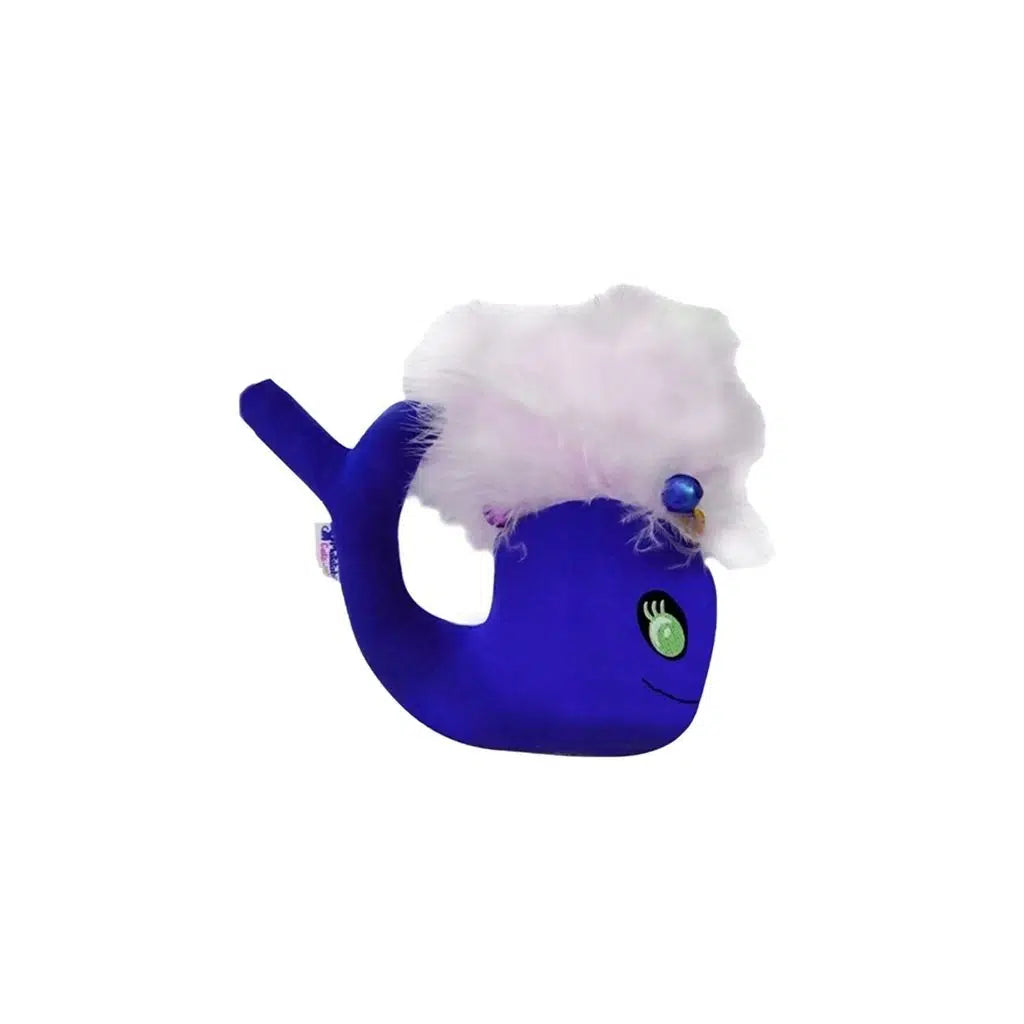 Zampa Matatabi Plush Whale Feathered Cat Toy 12x8 cm