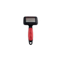 Zampa Silicone Tipped Pet Brush for Cats and Dogs Red 14x7cm
