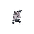 Zampa TriBoro Pet Stroller for Cats and Dogs Pink 45x80x90cm
