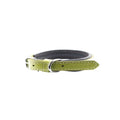 Zampa Soho Soft Texture Real Leather Dog Collar Green 2.5x47 cm