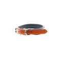 Zampa Soho Soft Texture Genuine Leather Dog Collar Tan 2x42 cm