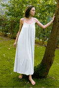 Zeyland Gathered Strapped Loungewear Dress in White