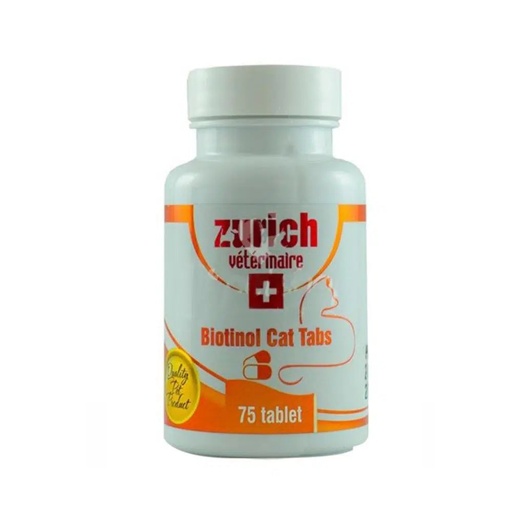 Zurich Cat Biotin Skin & Coat Support Tablets 75 Count