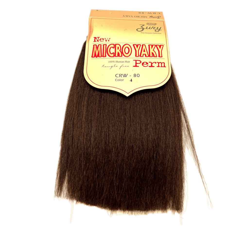 Zury 100% Human Hair Micro Yaky Perm Straight Extensions - Choose Size